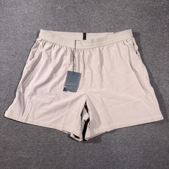 VRST Other - VRST Accelerate Running Shorts Mens M Silver Shadow 5" Unlined Stretch Wicking